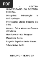 Resumo - ANTROPOLOGIA DO DIREITO - O QUE É (1)