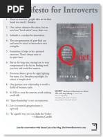 Quiet by Susan Cain - Quiet Manifesto