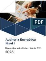 Auditoría Energética Nivel I - Elementos Industriales S.A de C.V - Rev