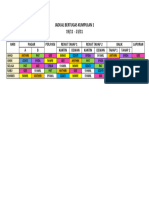 Jadual TUGASAN Kump 1