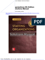 Full Download Staffing Organizations 9th Edition Heneman Solutions Manual