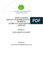 Kertas Kerja Minggu Mahabbah