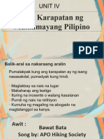 Mga Karapatan NG Mamamayang Pilipino: Unit Iv