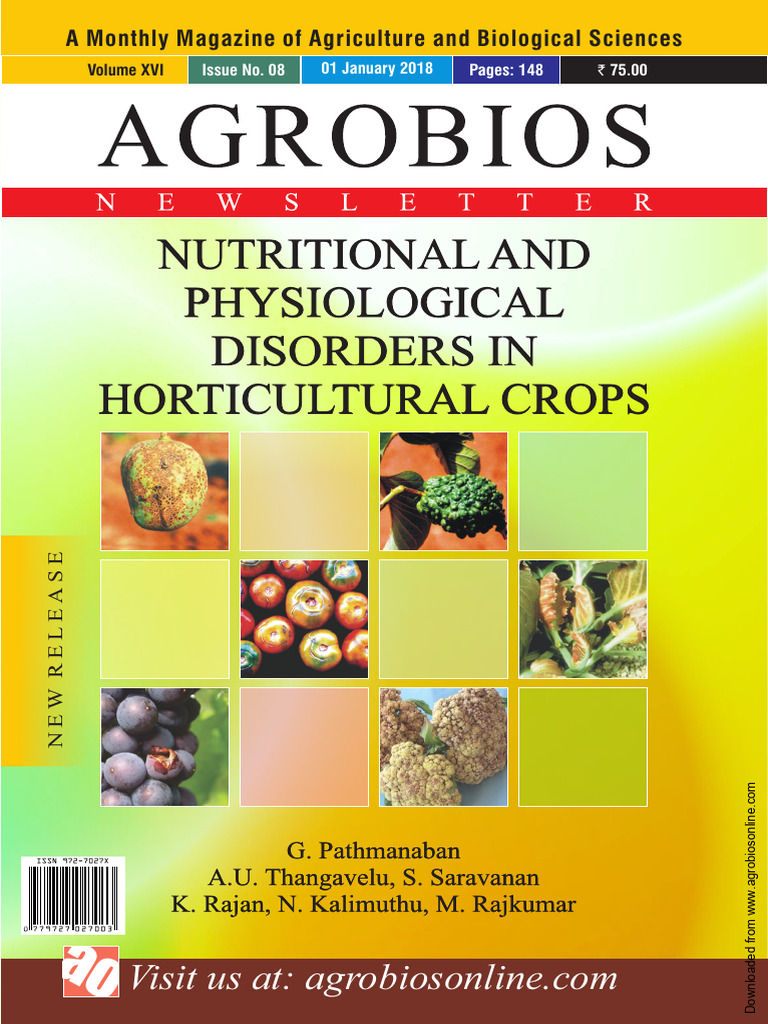 Nutritional and Physiological Disorders in Horticultural Crops | PDF