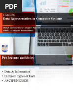 Data Representation Lecture