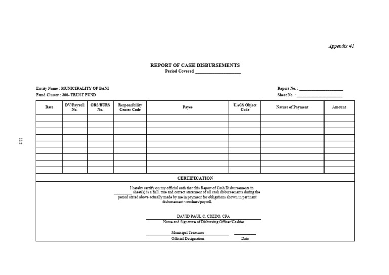 Appendix 41 RCDisb | PDF