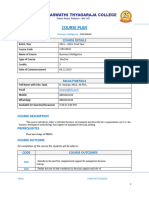 Elective - II - Business Intellegience (Course Plan)