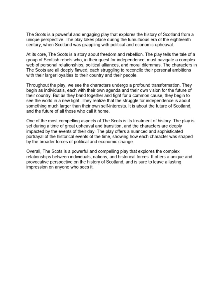 Reading Presentation 6 - The Scots | PDF