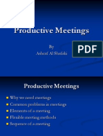 Productive Meetings: by Ashraf Al Shafaki