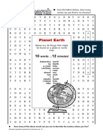 Wordsearch Planetearth