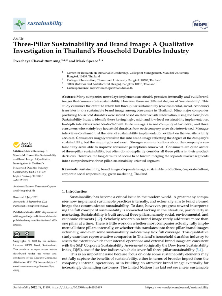 Sustainability 14 11699 v2 | PDF | Corporate Social Responsibility ...