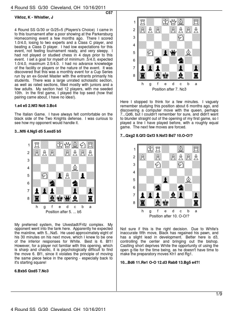 Viktoz Tournament Game Analysis | PDF | Abstract Strategy Games | Chess ...