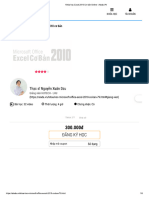 Khóa học Excel 2010 Cơ bản Online - Alada