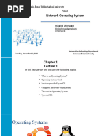 Network Opreating System Lecture1