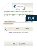 Green Gradient Billing Invoice Template