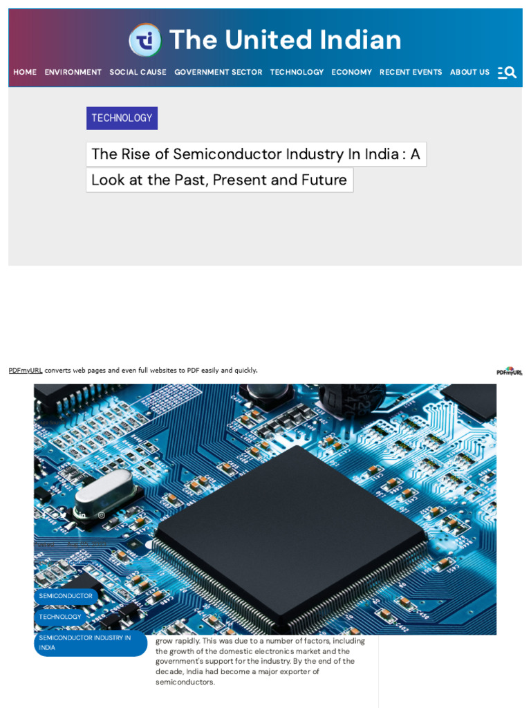 Growth of India's Semiconductor Industry | PDF | Economies