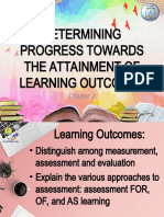 Educ 5 Aosl 1 Determining Progress Towards The Attainment of Learning Outcomes