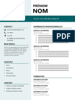259 Modele CV Avec Photo