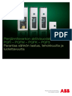 Pienjanniteverkon Aktiivisuodattimet PQFI - PQFM - PQFK - PQFS Low Res