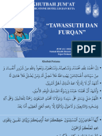 Khutbah 1 Desember 2023 - Tawassuth Dan Al Furqan