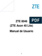 ZTE 8046 Telcel Espanol Manual de Usuario