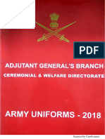 Army Dress Regulations 18