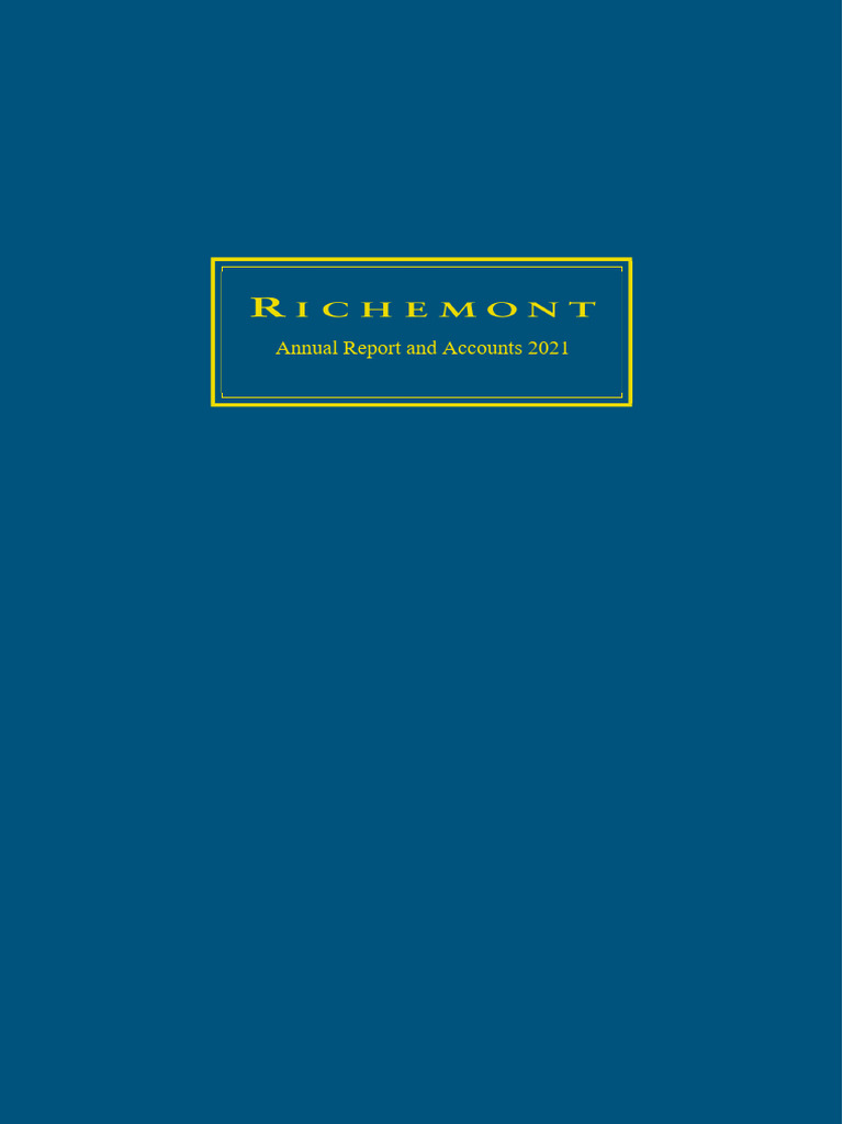 Richemont 2021 1 | PDF | Economies | Business