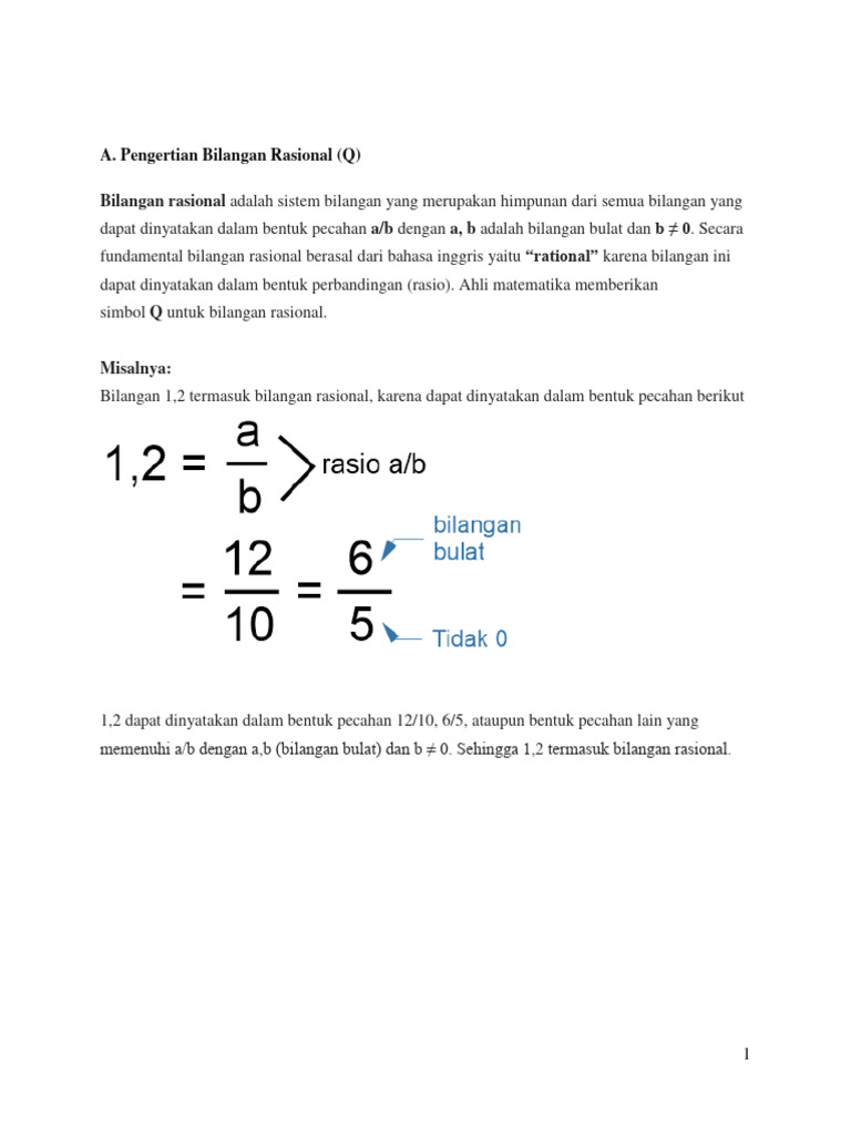 Bilangan Rasional dan Irasional | PDF