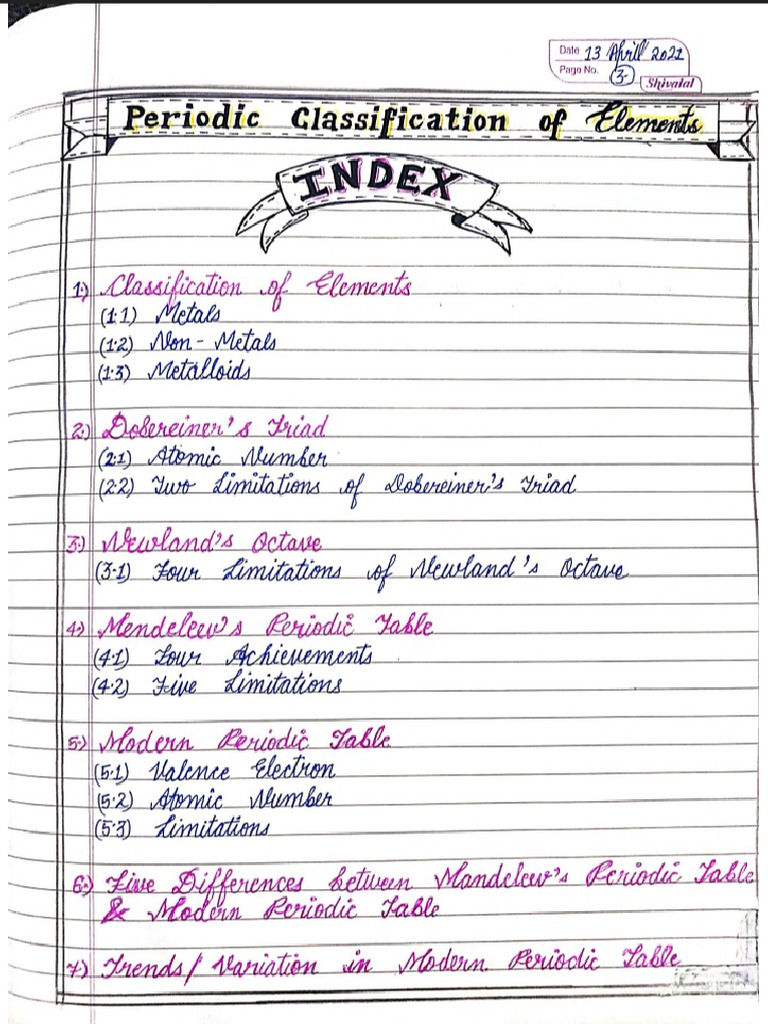 periodic classification of elements | PDF