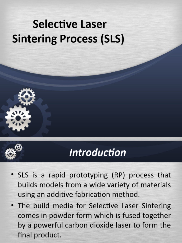 Selective Laser Sintering Process (SLS) | PDF