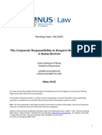 O Brien & Dhanarajan (2016) - Corporate Responsibility To Respect Human Rights. A Status Review