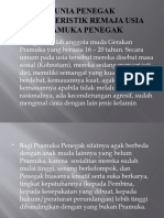 DUNIA PENEGAK (Karakteristik Remaja Usia Penegak)