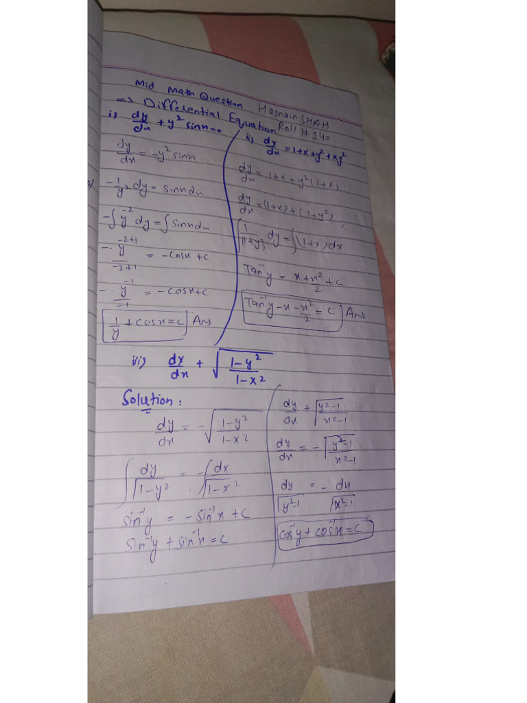Differential Equation PDF | PDF