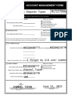 Account Management Form