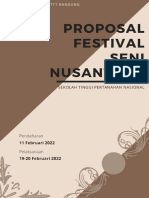 Proposal Festival Seni Nusantara