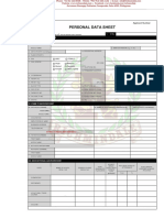 Richmindale Personnel Data Form