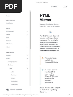 KALIPSO - HTML Viewer