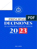 Principales Decisiones Mayo Agosto 2023