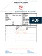Equipment Registration Form