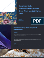 Kerajinan Batik Memanfaatkan Sumber Daya Alam Menjadi Karya Seni-Dikompresi