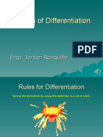 Rules of Differentiation