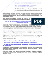 Exigência Legal Ou Interpretação Equivocada