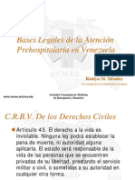 Bases legales atención prehospitalaria Venezuela