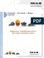 Manual PRL Puesto de PERSONAL ADMINISTRATIVO CONSTRUCCION