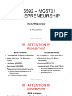 Lecture 2 - The Entrepreneur