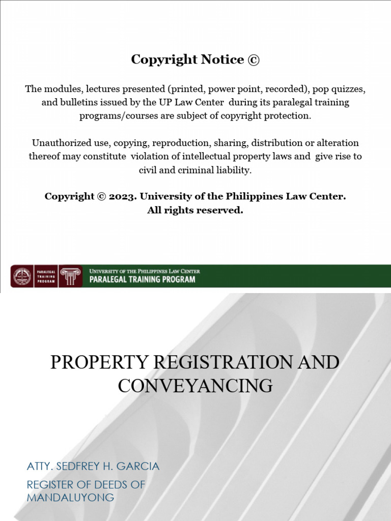 Property Registration 2 | PDF | Mortgage Law | Foreclosure