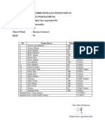 Rubrik Penilaian Pengetahuan