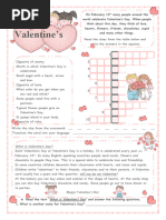 St Valentine worksheet beginner