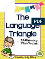The Language Triangle: Multisensory Mini-Posters