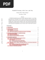 Manifold Learning: What, How, and Why: Marina Meila, Hanyu Zhang, November 8, 2023